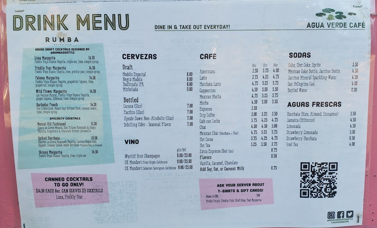 Agua Verde Cafe Menu - Image 3